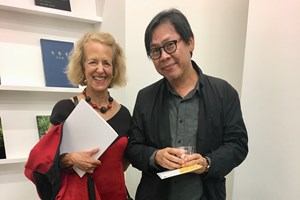 Opening Reception for Park Chan-Kyong, 'Citizen's Forest,' Tina Kim Gallery, New York (13 September 2018). Courtesy Asia Contemporary Art Week.